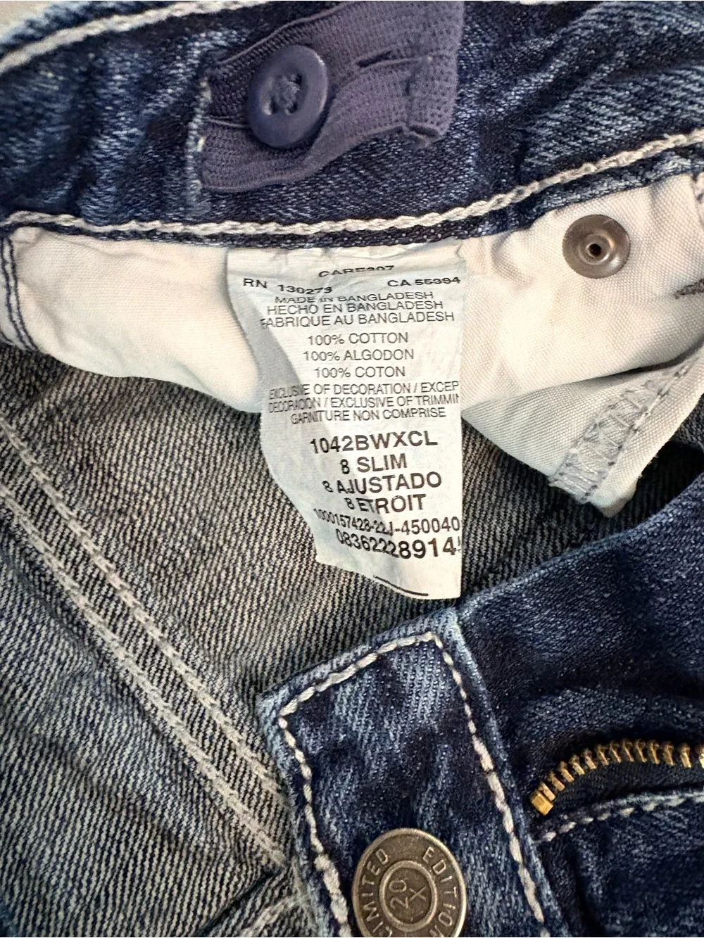 Boys Wrangler Boot Cut  Blue Denim Jeans